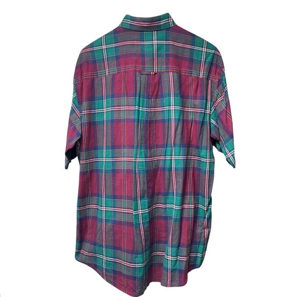 Vintage Pendleton Men’s Plaid Short Sleeve Cotton Button Up Shirt Size Large - Picture 2 of 4